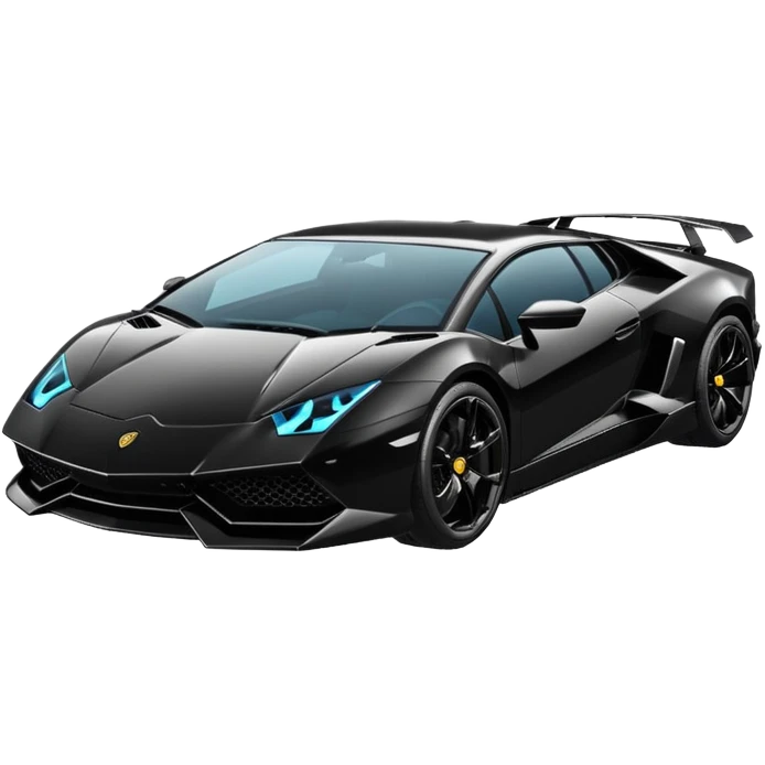 Black lamborghini emoji