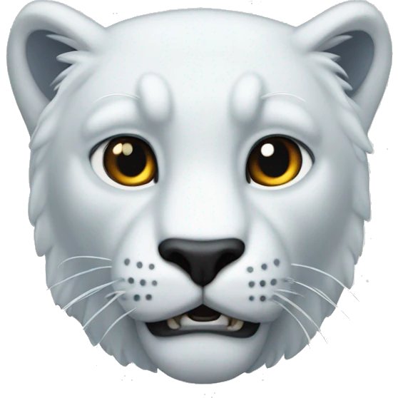 Panthère des neiges corps entier emoji