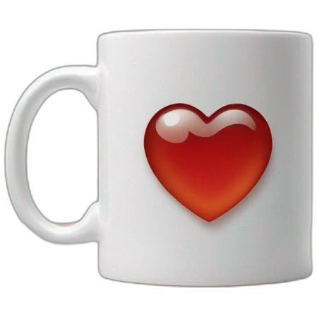 heart glass coffee mug emoji