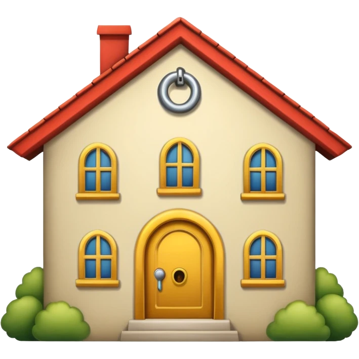 house with lock emoji