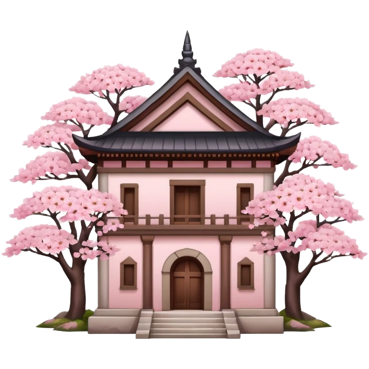 ancient with cherry blossom emoji