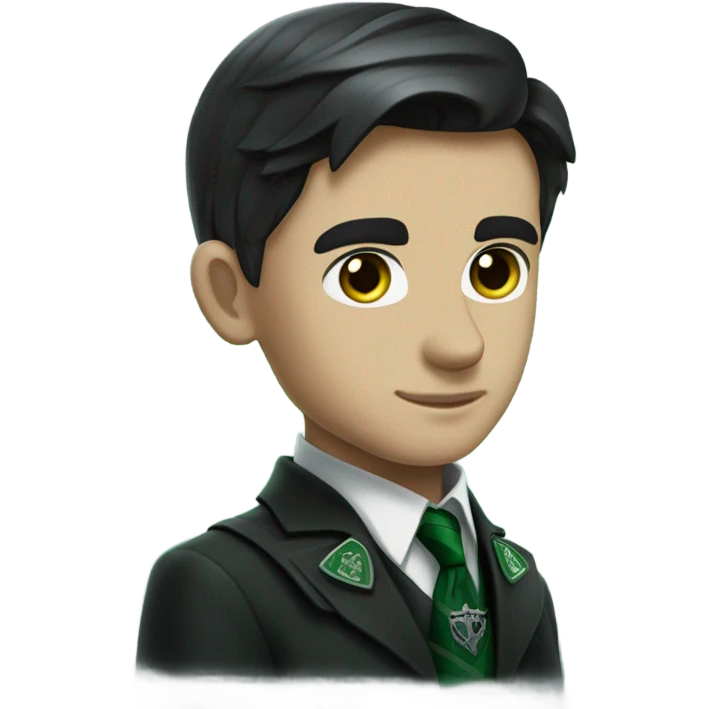 tom riddle in slytherin uniform realistic emoji