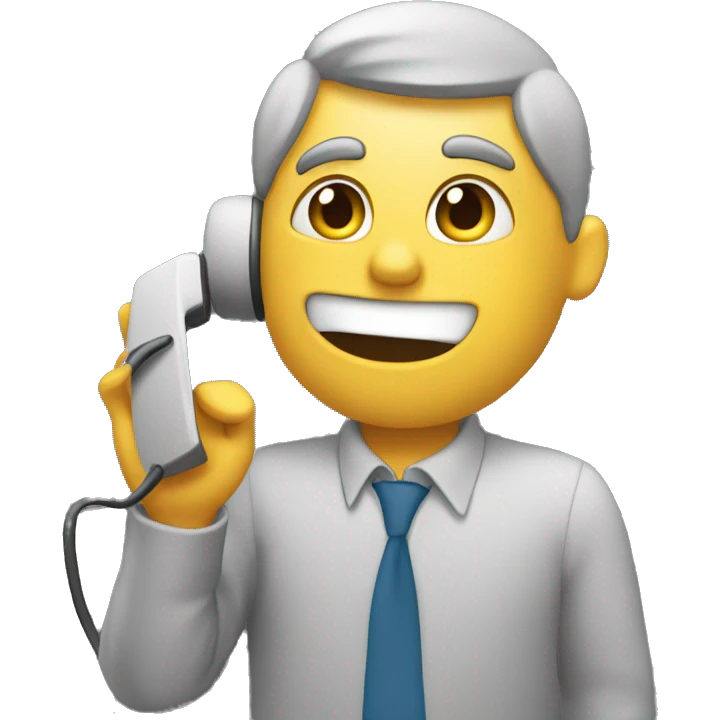picking up the phone emoji