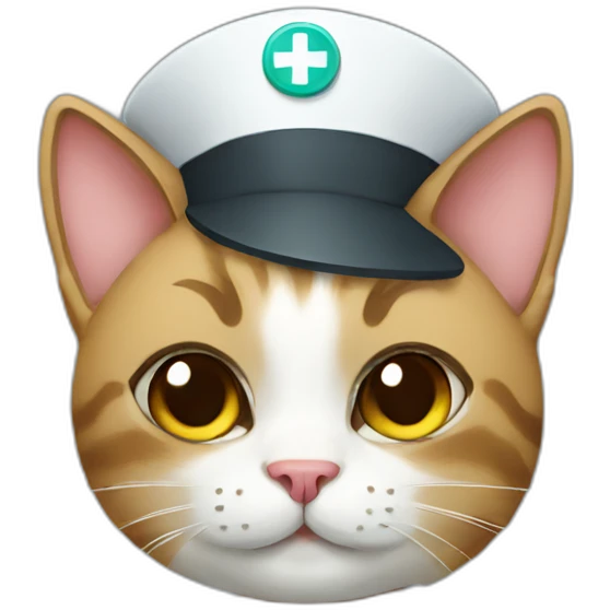 Nurse cat emoji