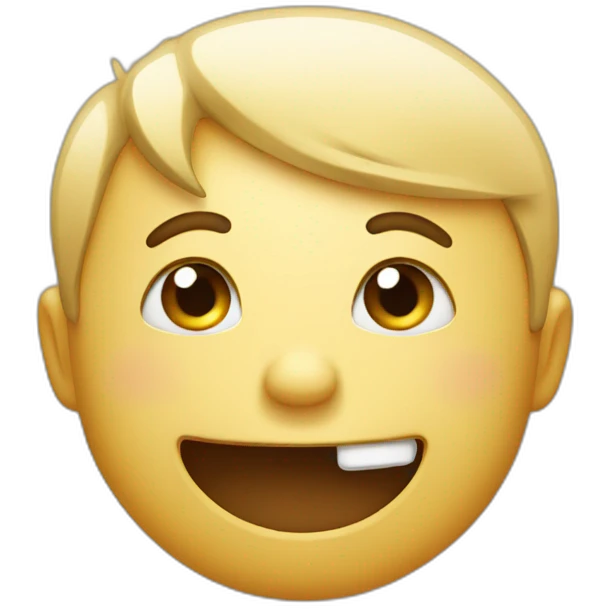 Embarrassed smile emoji