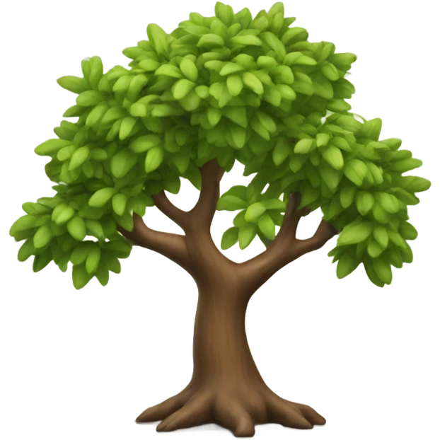 animated "hi" waving realistic tree emoji