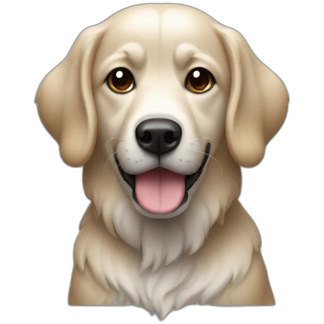 Un chien noir qui fais du toboggan emoji