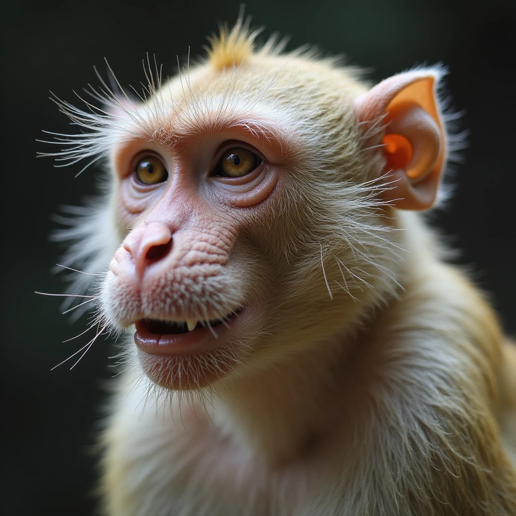 proboscis monkey, photorealistic, detailed fur emoji
