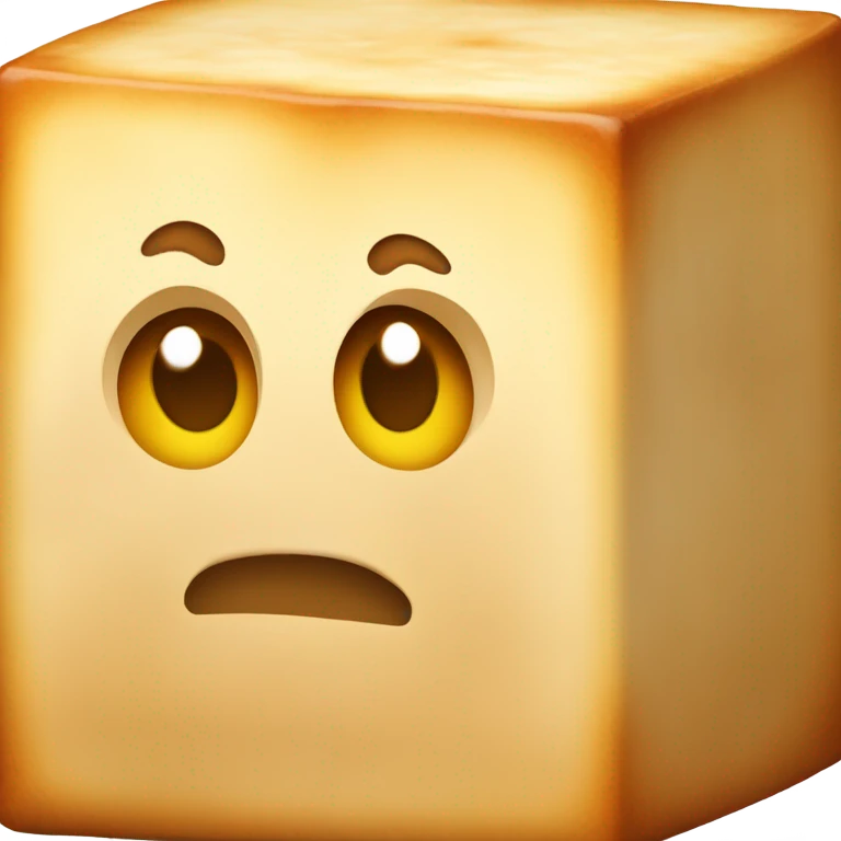 Roasted tofu cube emoji