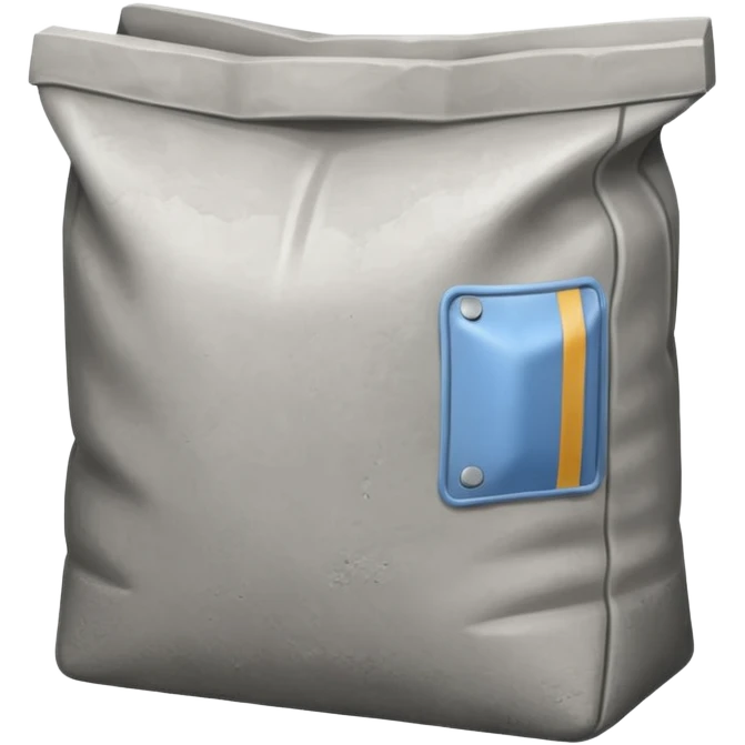 cement powder square bag emoji