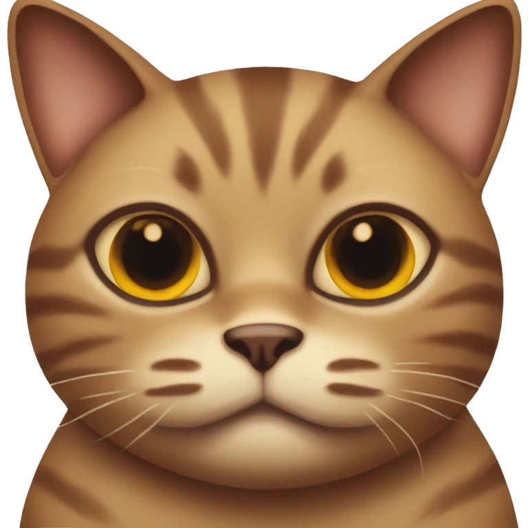 Smelly Ugly mean  Fat brown cat  emoji