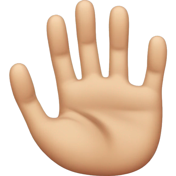 Palm with all curled fingers  emoji