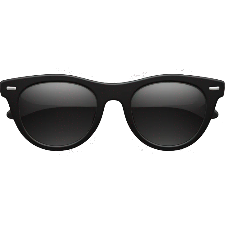 black skinny sunglasses no person emoji