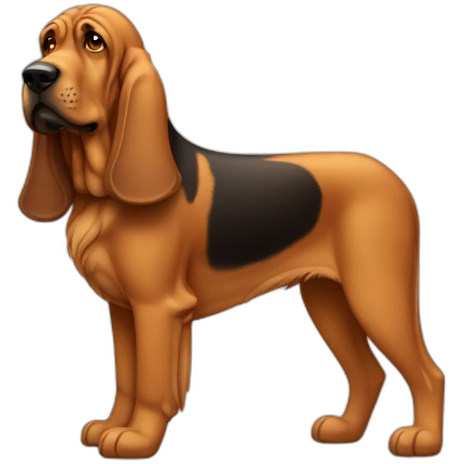Bloodhound dog emoji