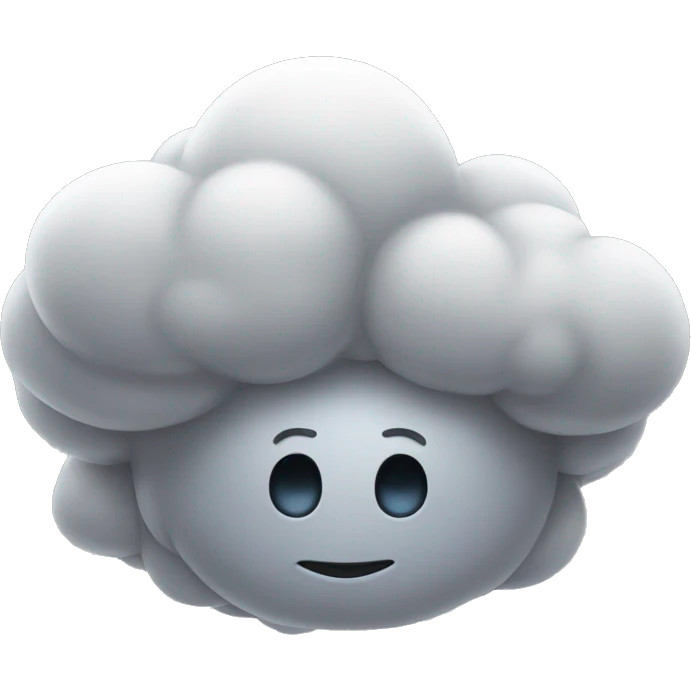 Nubes grises  emoji