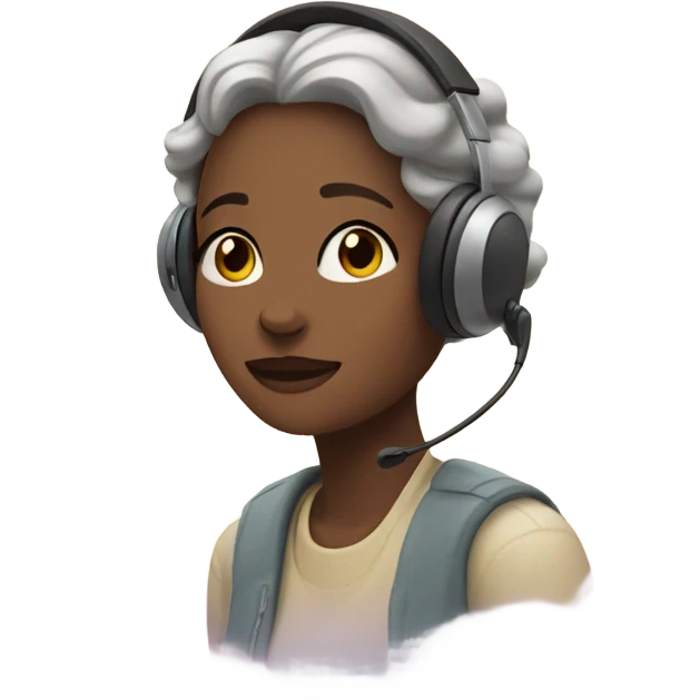 Clouds and headsets and pastels and women emoji