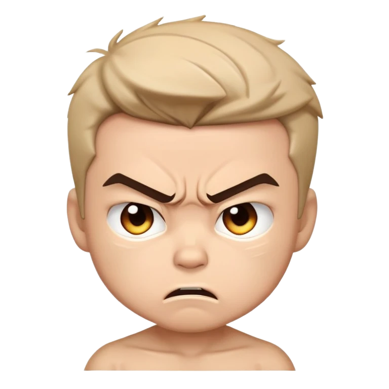 Chibi boy angry emoji