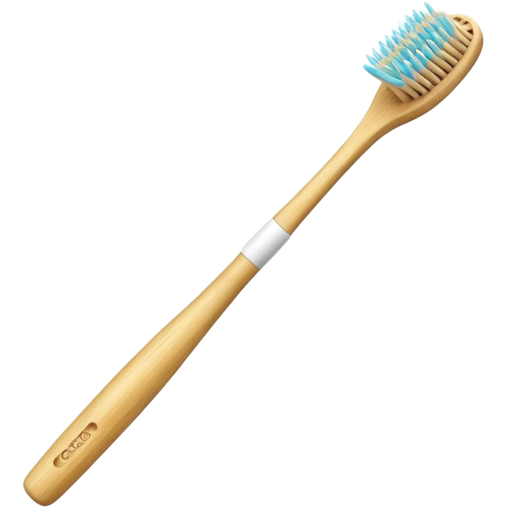 Bamboo toothbrush emoji