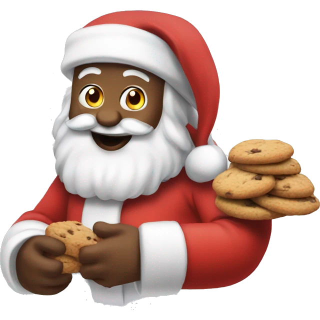 Santa with Cookies  emoji