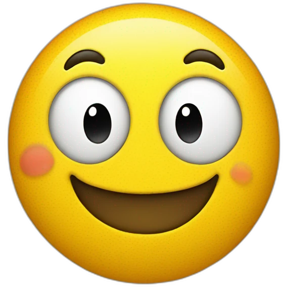 Smiley face with cheeck dimples emoji