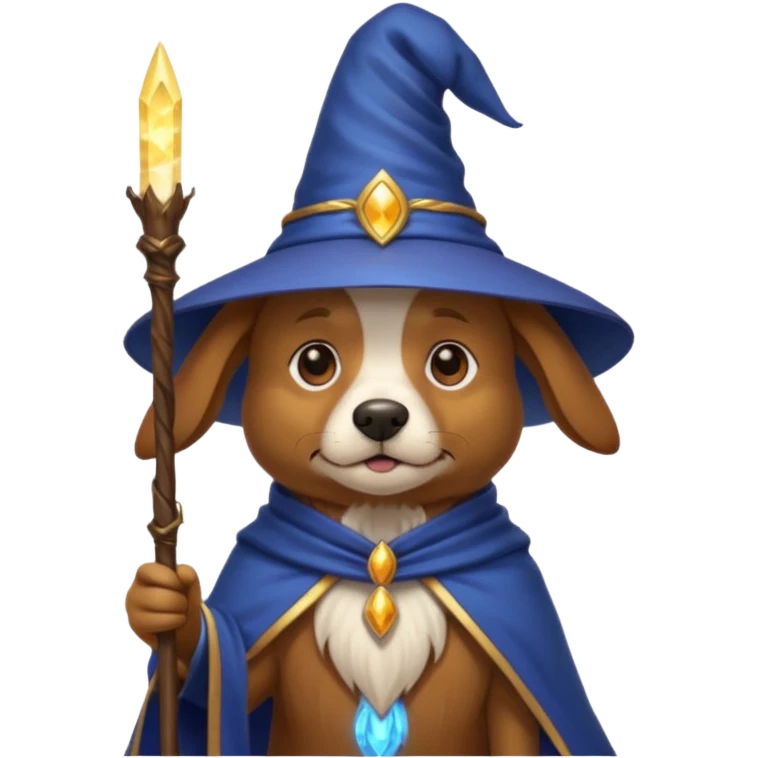 Dog wizard emoji