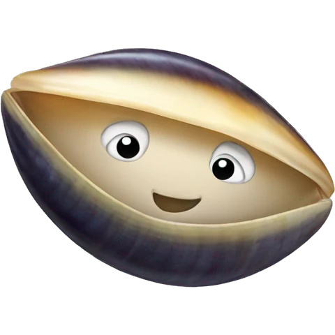 mussel smiling emoji