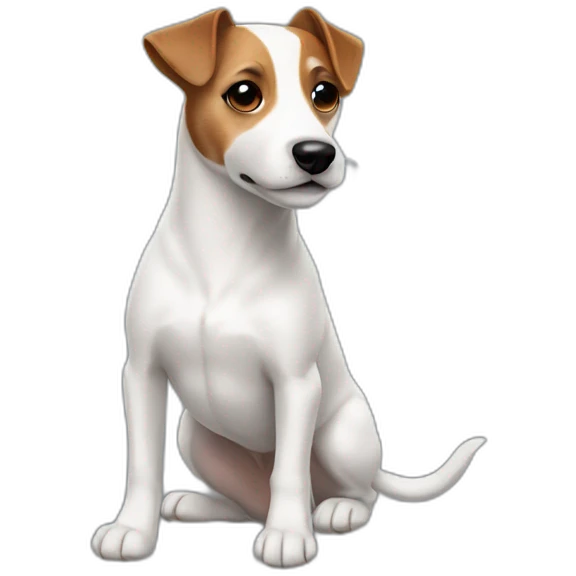 dog Jack Russell Terrier full body emoji