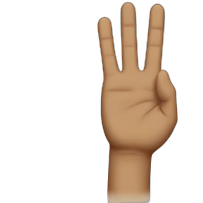 Big finger of honor emoji