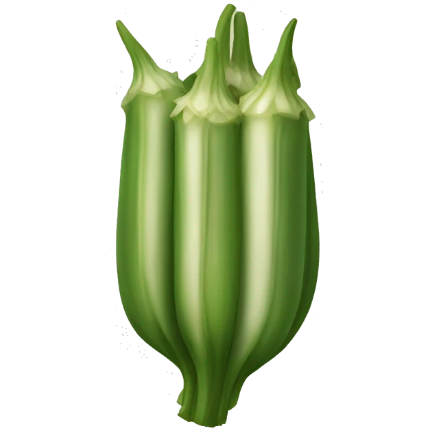 Okra vegetable emoji