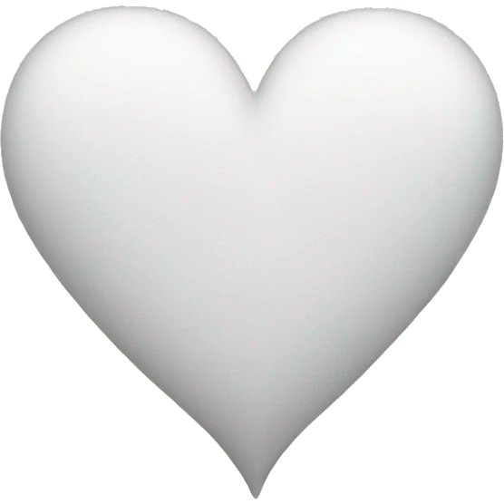 White heart emoji