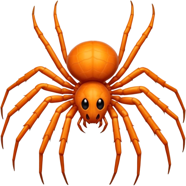 shiny orange spider emoji