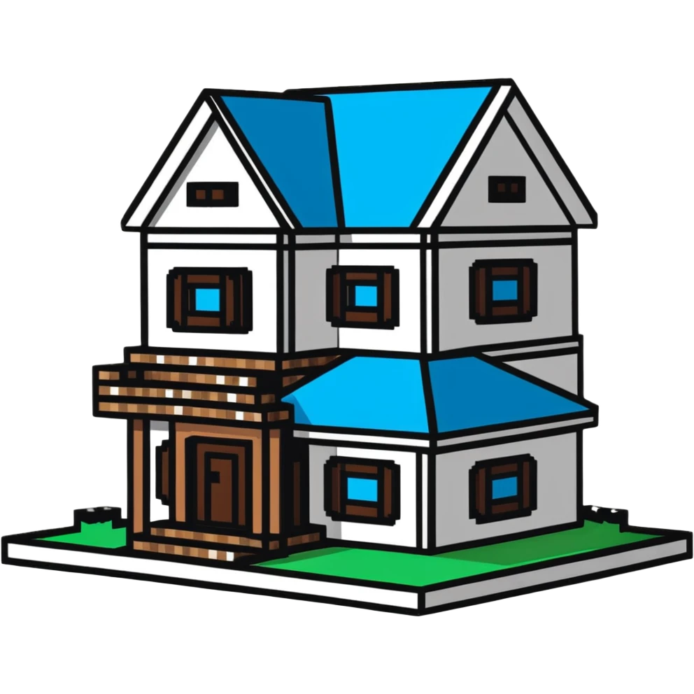 Minecraft house emoji