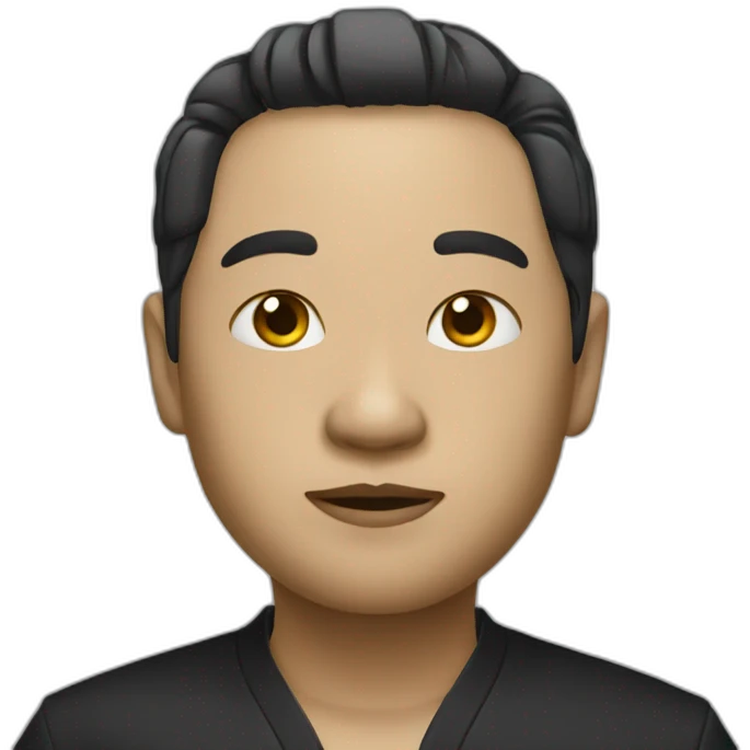 Chinois noir emoji