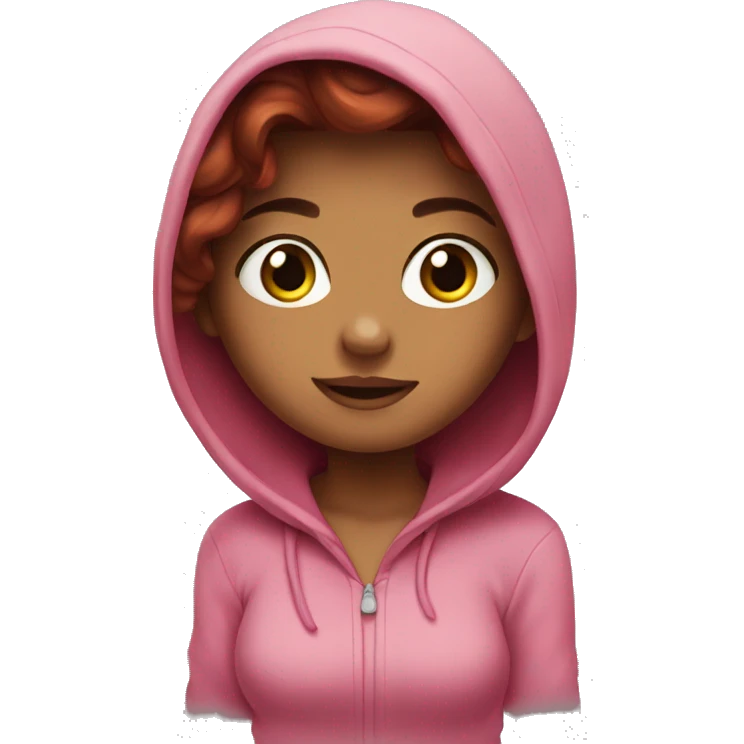 Ariel with a hoodie emoji