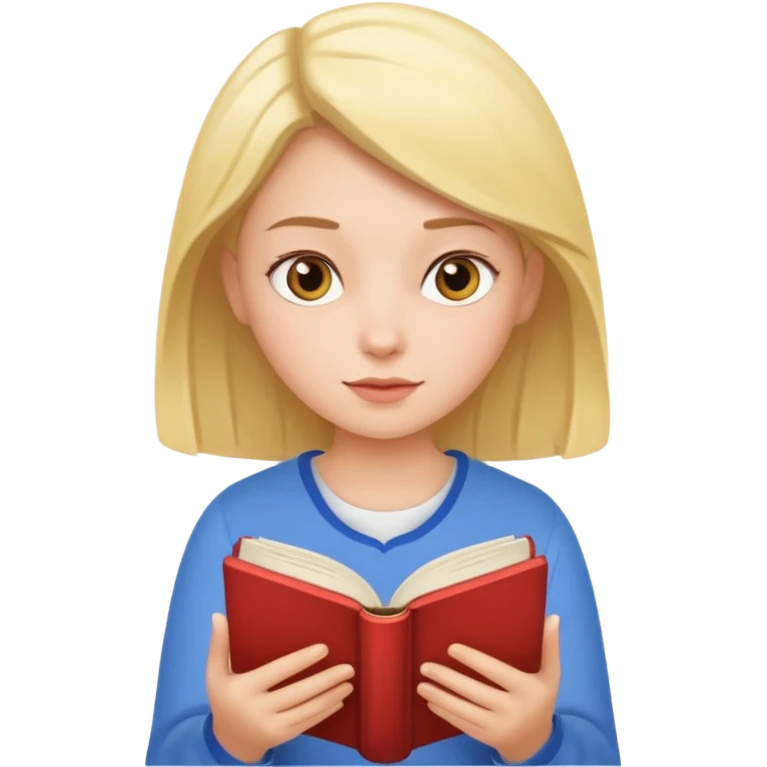 girl reading emoji