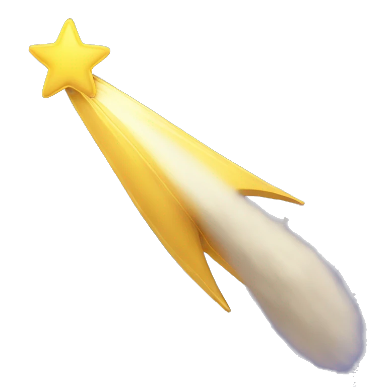 Shooting star emoji