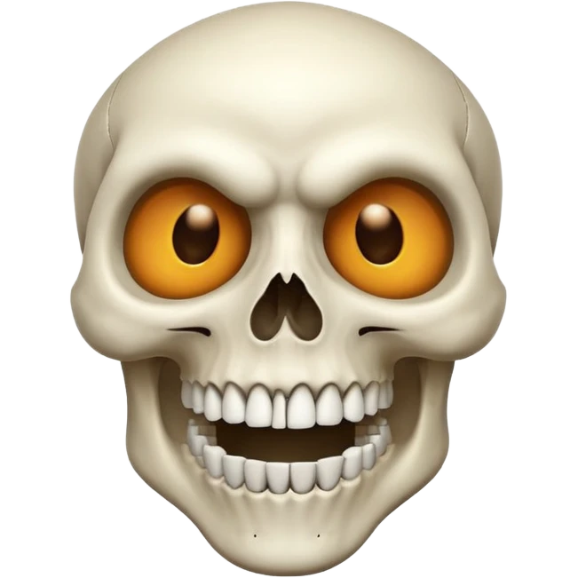 Skull pointing emoji
