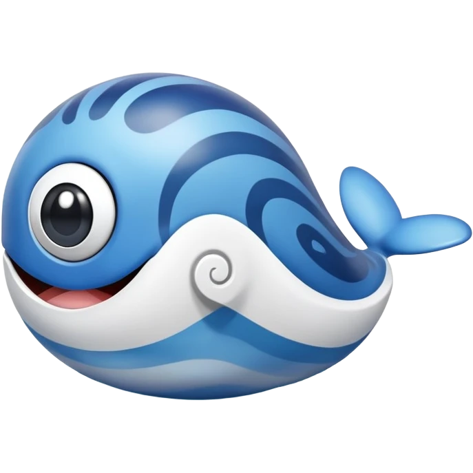 Poliwag Pokémon, with a swirl belly emoji