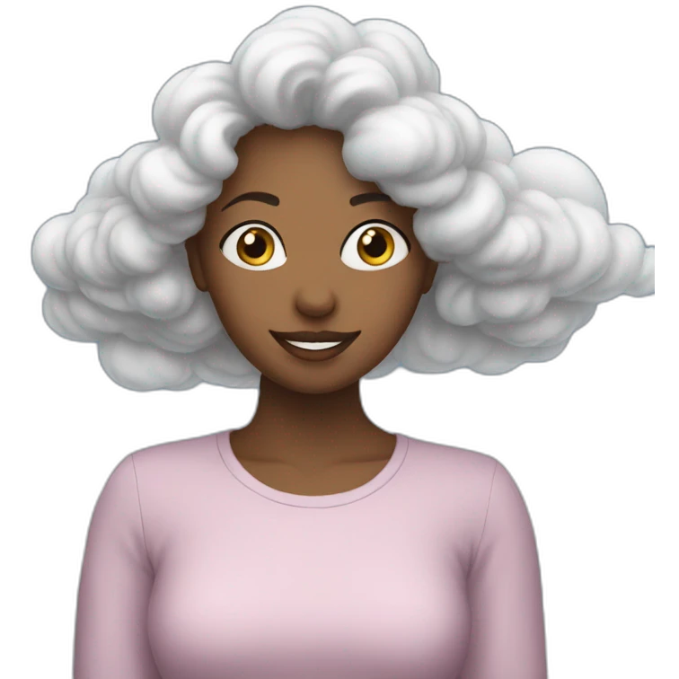 Sarah loves clouds emoji