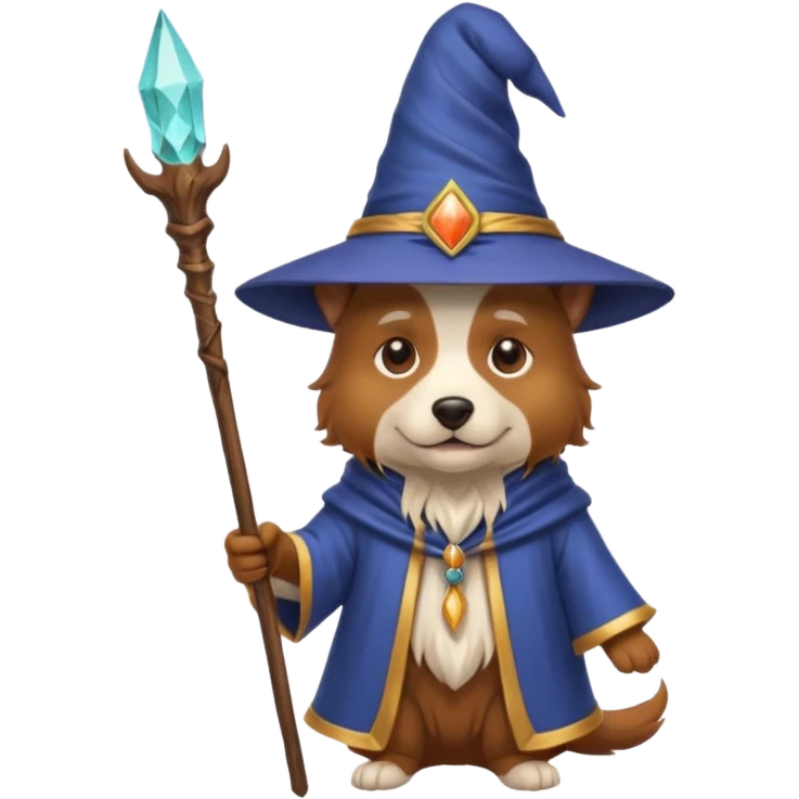 Dog wizard emoji