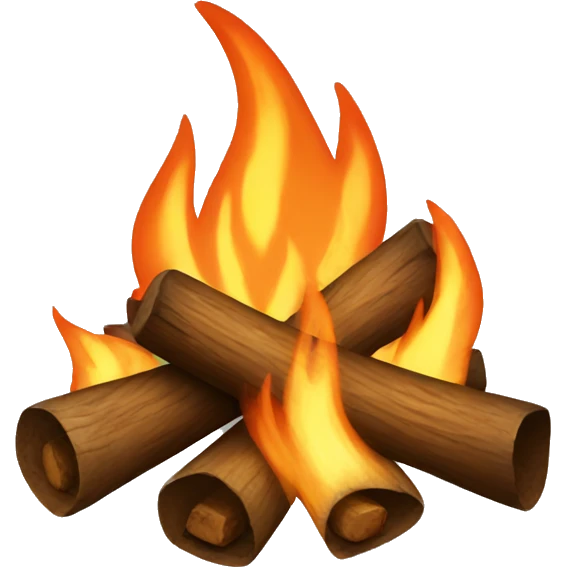 big campfire emoji
