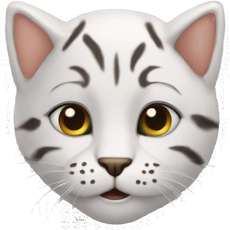 Белый кот emoji