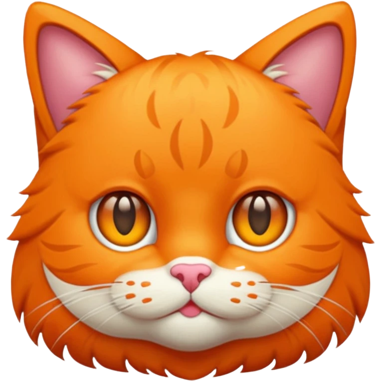 Crea un gato naranjo  emoji