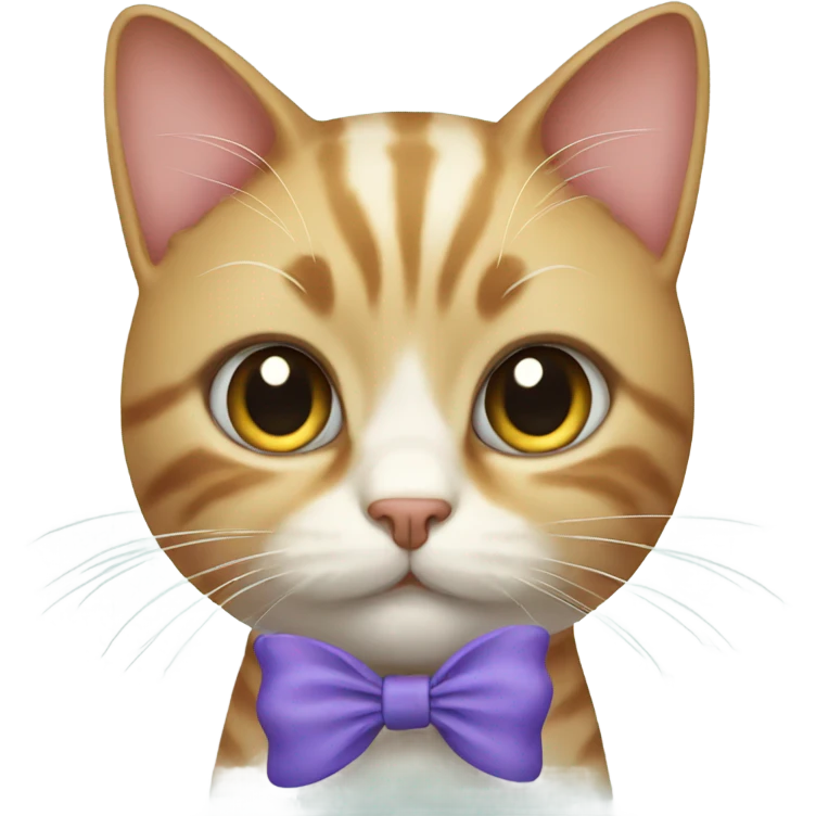 Cat with bow emoji
