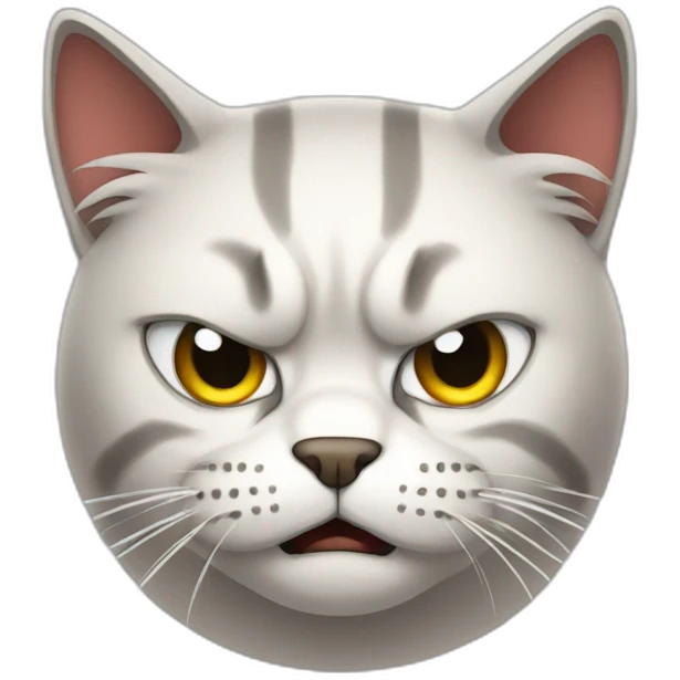 very angry cat emoji