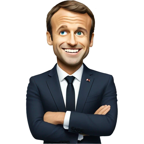 Emmanuel Macron happy emoji