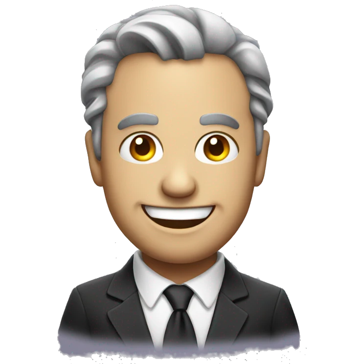 evil businessman smiling emoji