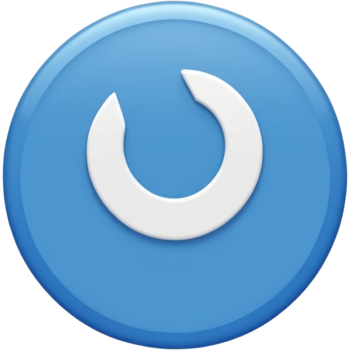 A blue circle 🔵 with white tick completely fit in.  emoji