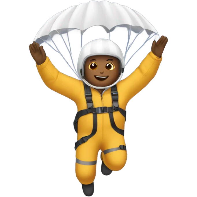 Person skydiving  emoji