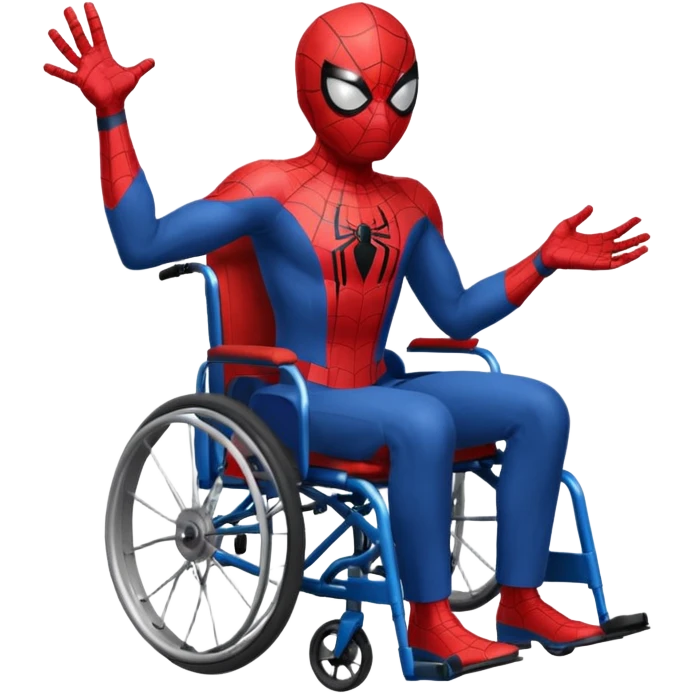 spiderman  on wheelchair  emoji